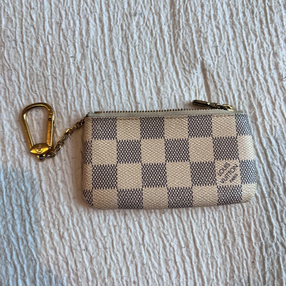 Louis Vuitton Key Pouch Damier Azur